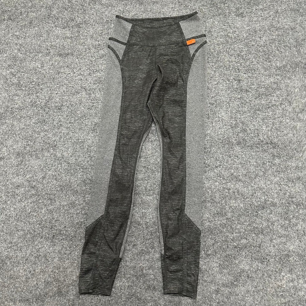 Nike Leggings Womens Size S Gray Dri-Fit Space Dye Compression Athletic